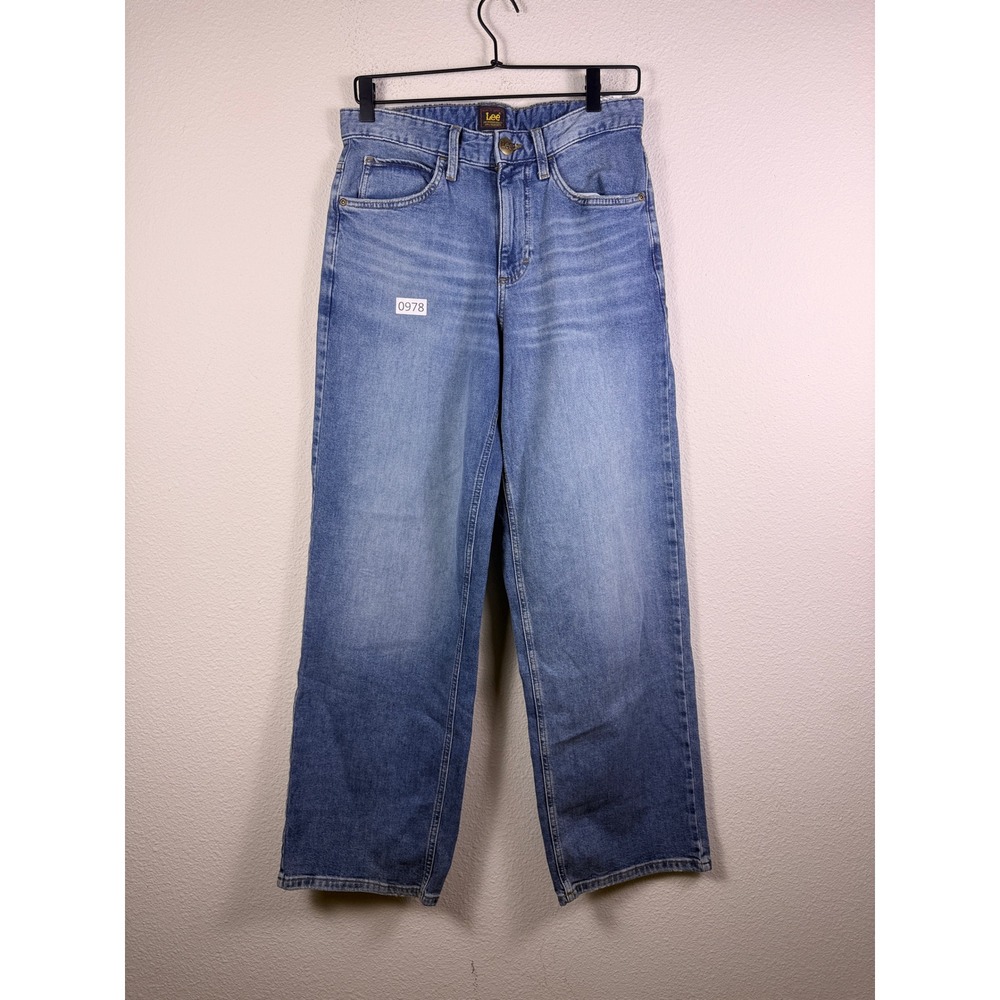 Lee Mens Straight Leg Jeans Medium Wash Blue Denim 29x30 112374387